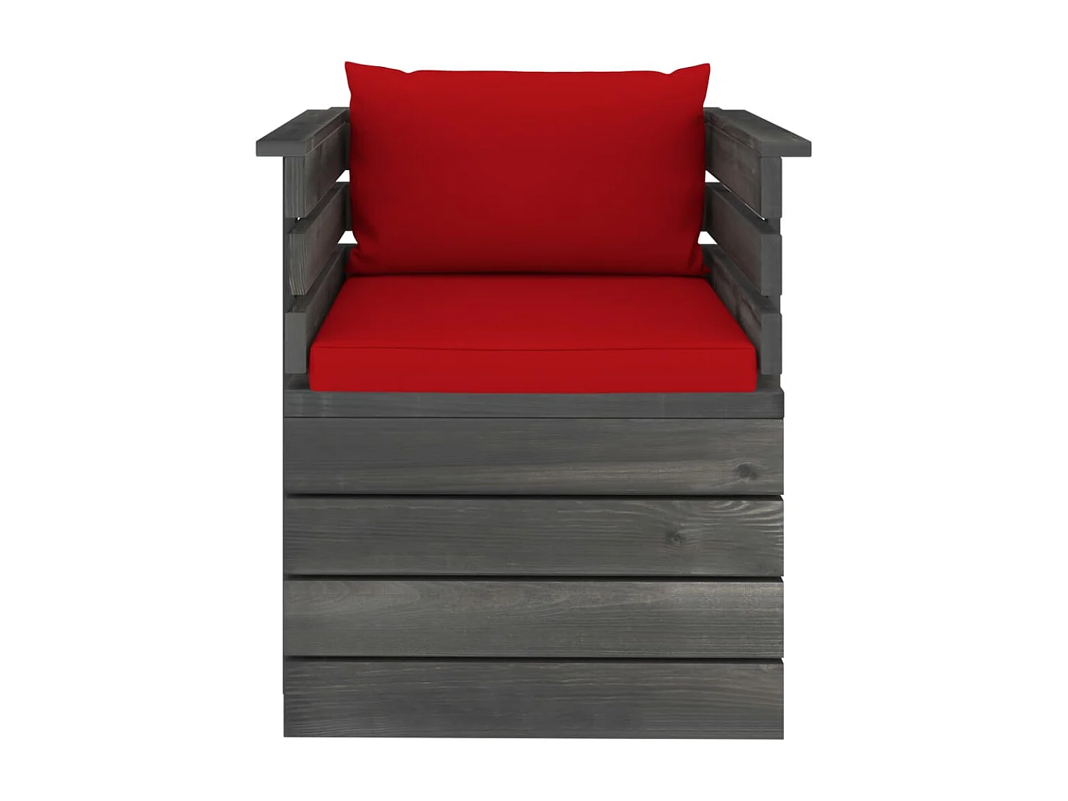 Fauteuil de jardin avec coussins Bois de pin FR12609