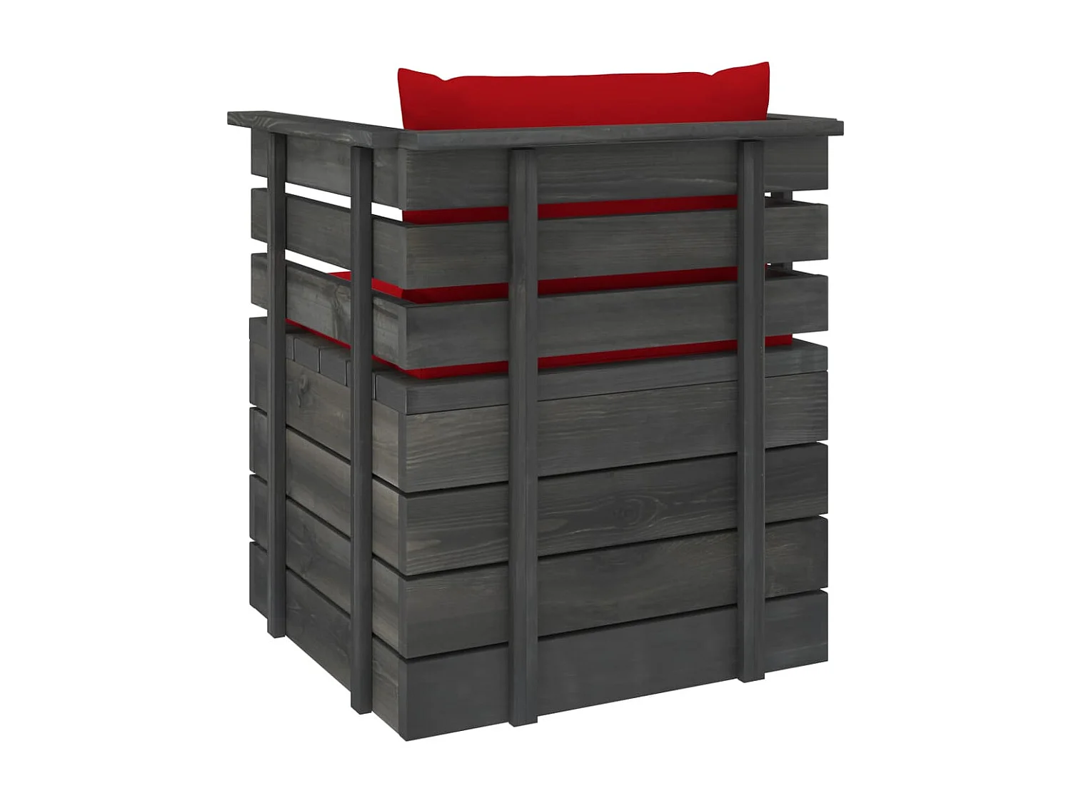 Fauteuil de jardin avec coussins Bois de pin FR12609