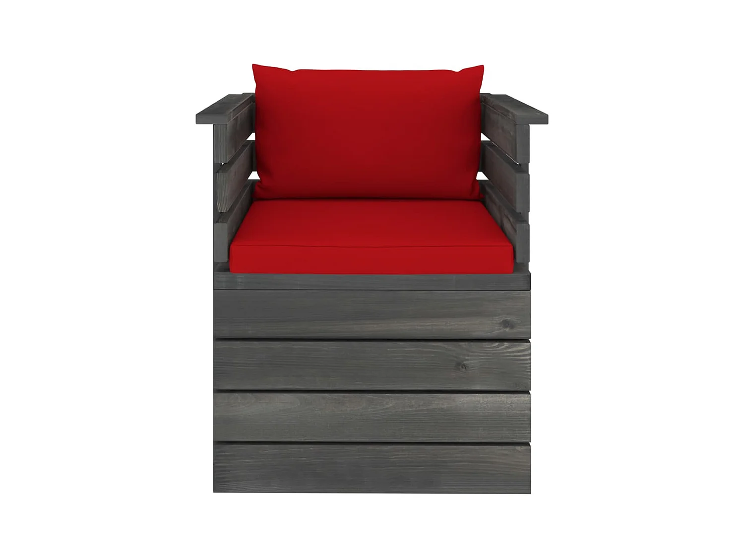 Fauteuil de jardin avec coussins Bois de pin FR12609