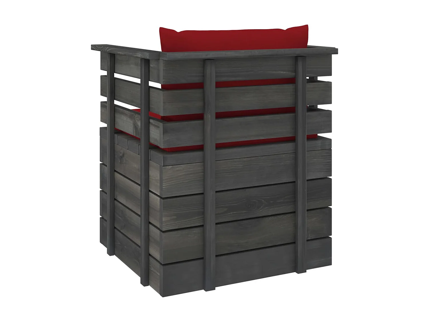 Fauteuil de jardin avec coussins Bois de pin FR89708