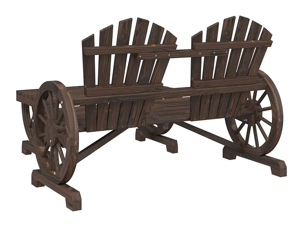 Salon de jardin 2 pcs bois de sapin massif FR27805