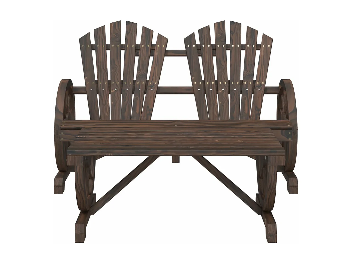 2-delige Loungeset massief vurenhout BE298776