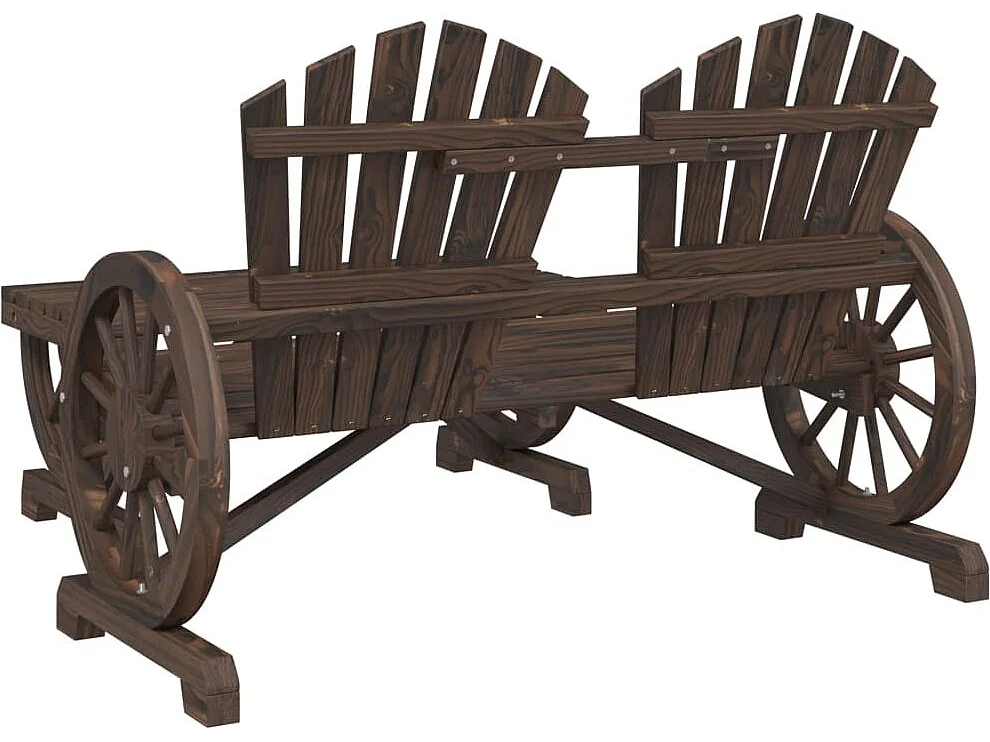 2-delige Loungeset massief vurenhout BE298776