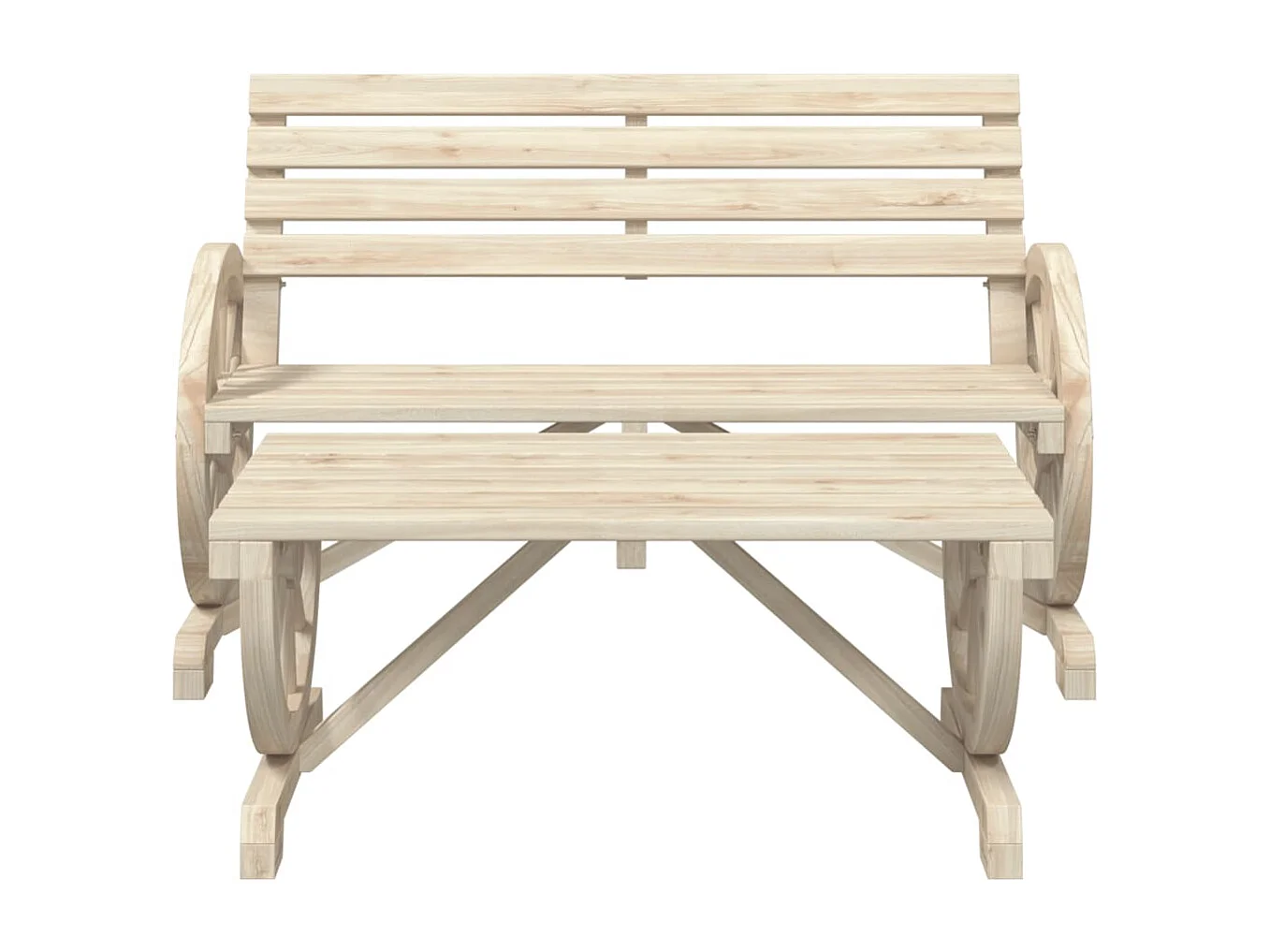 Salon de jardin 2 pcs bois de sapin massif FR76401