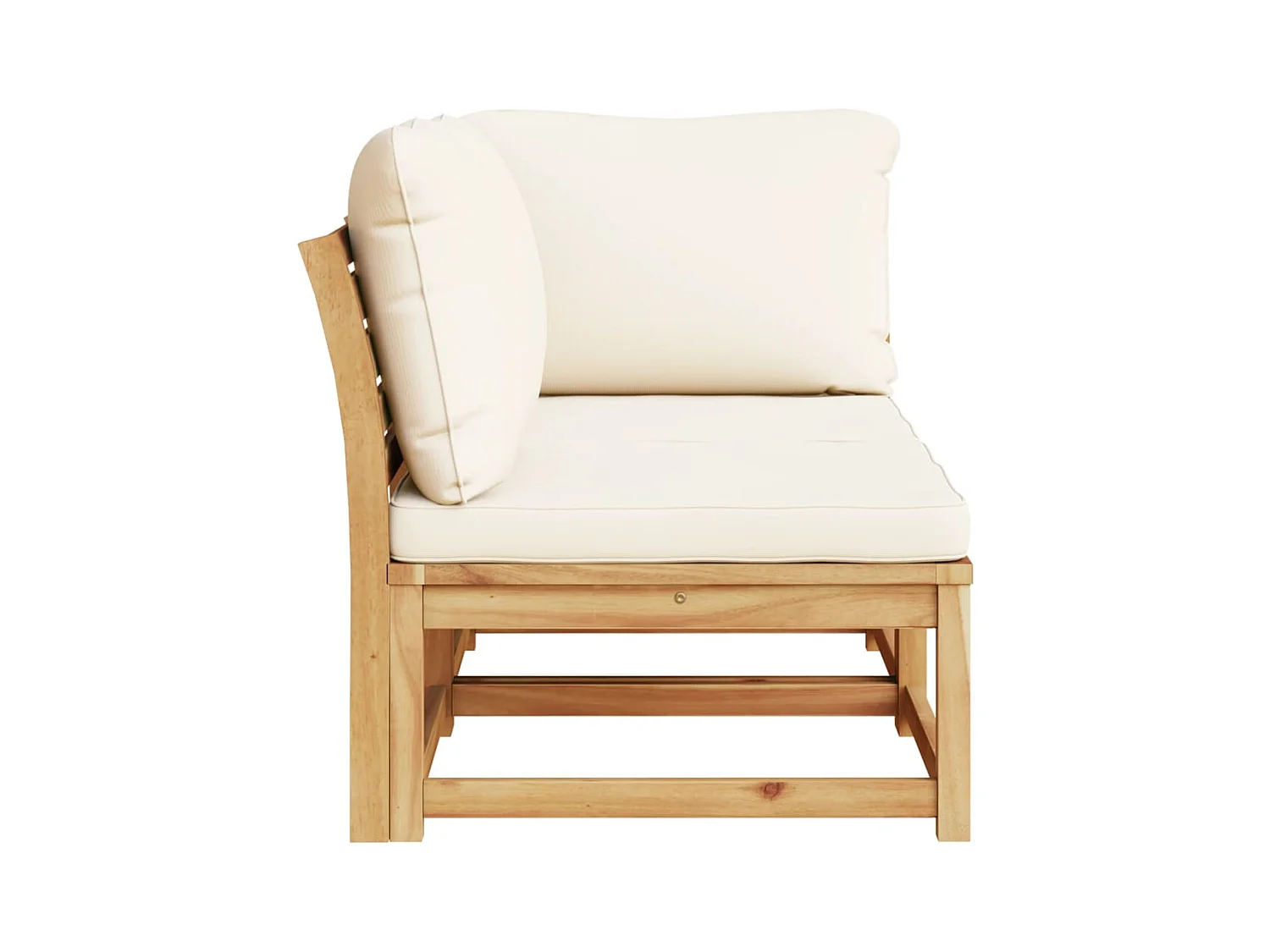 Salon de jardin 2 pcs avec coussins bois massif d'acacia FR62048