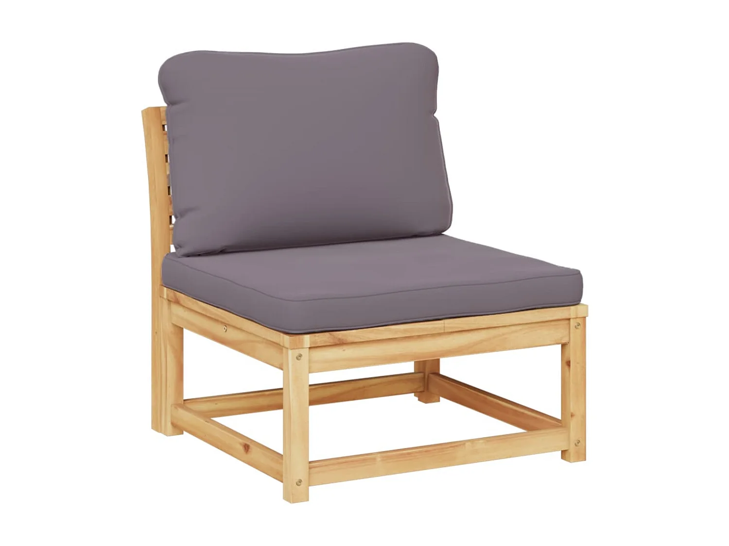 Salon de jardin 4 pcs avec coussins Bois d'acacia solide FR54077