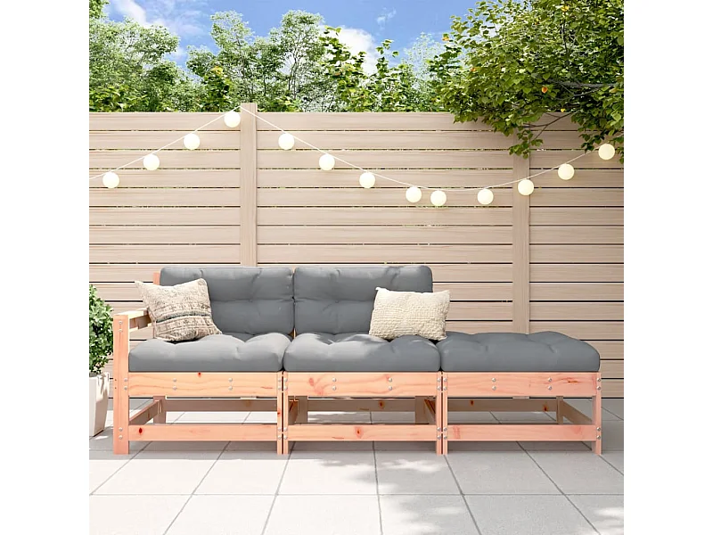 Salon de jardin 3 pcs bois massif douglas FR69464