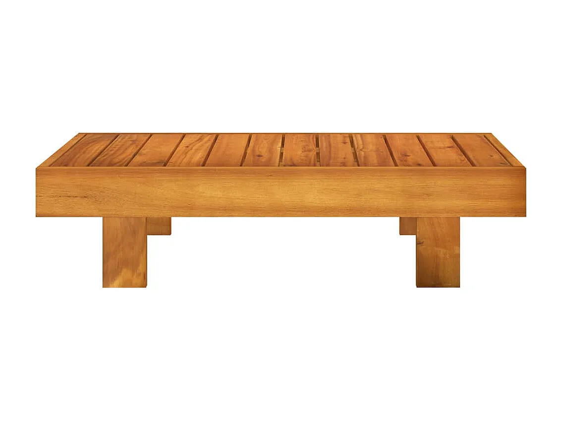 Salon de jardin 2 pcs avec coussins blanc crème Bois d'acacia FR33811