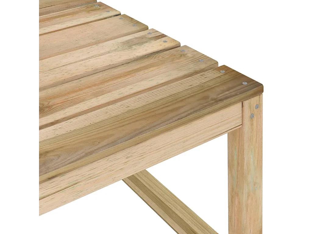 2 pcs conjunto lounge de jardim pinho impregnado a verde PT218675