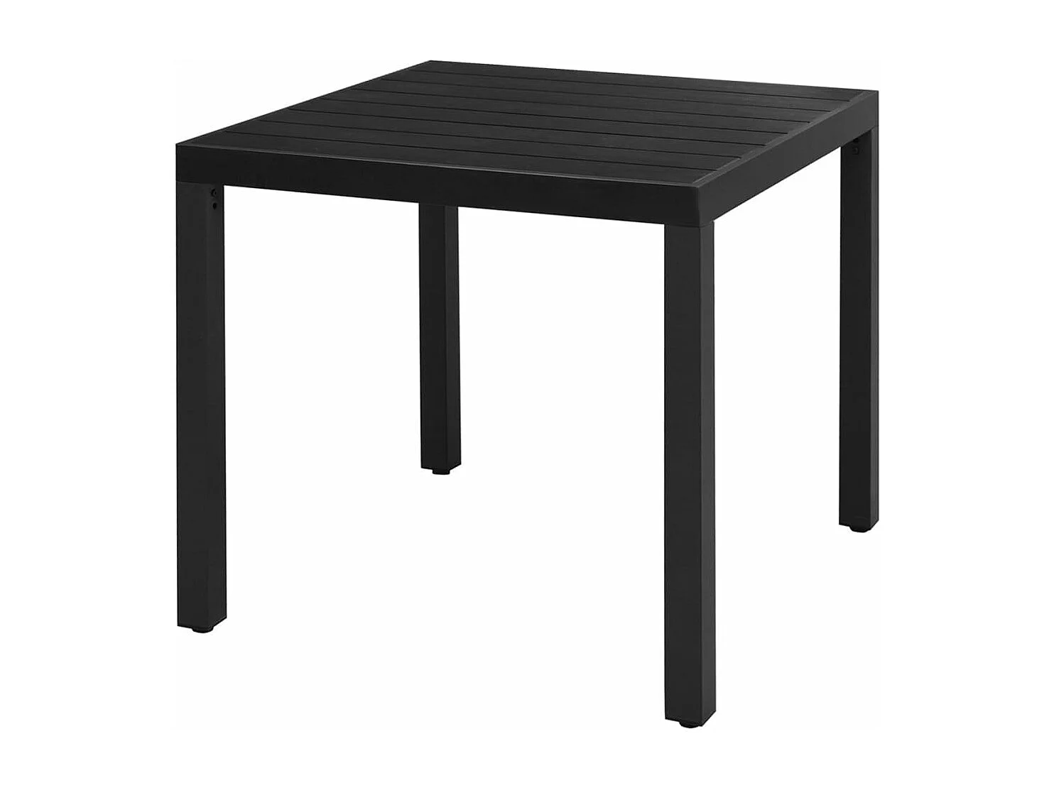 Salon de jardin 3 pcs Rotin PVC Noir FR60449