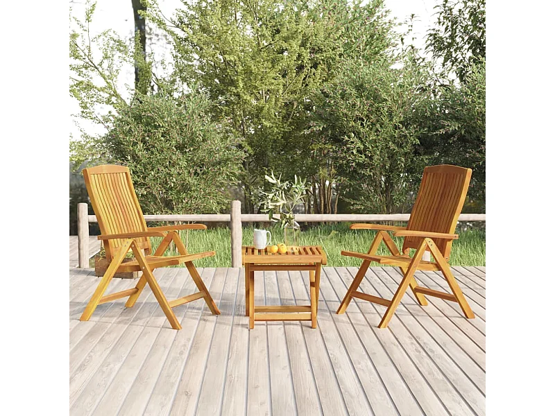 3-delige Loungeset massief teakhout  BE185071