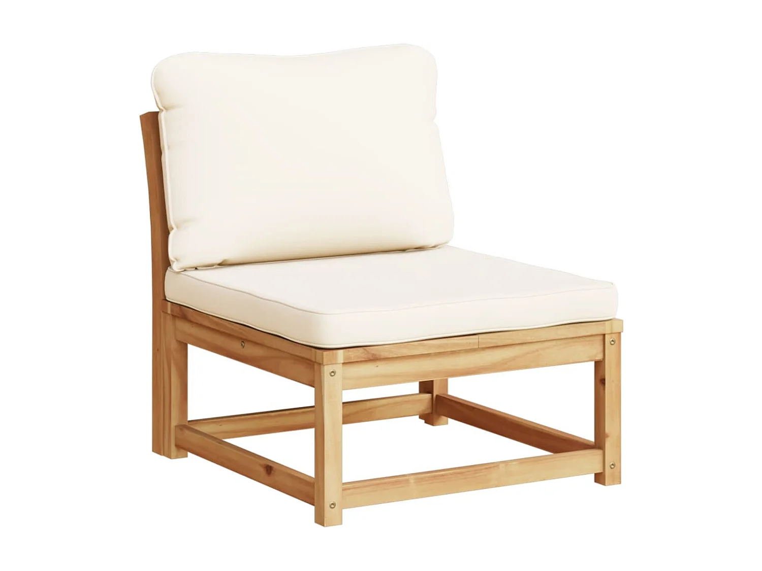 Salon de jardin avec coussins bois massif d'acacia FR73549