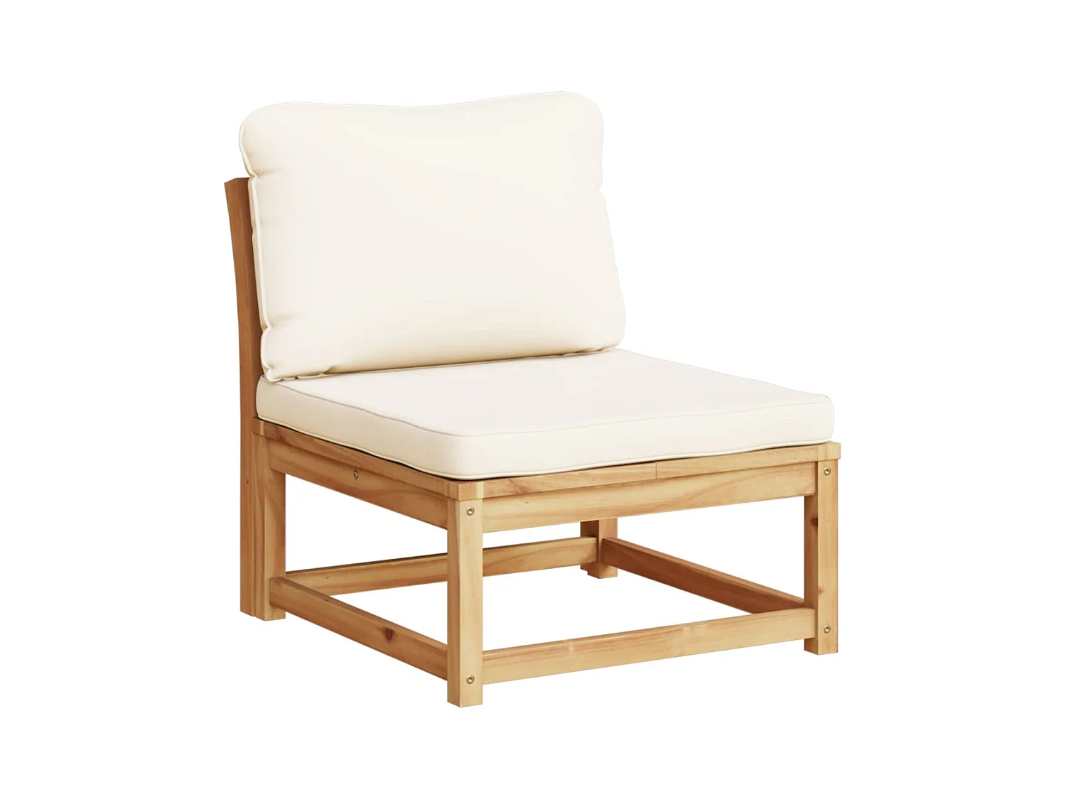 Salon de jardin 4 pcs avec coussins Bois d'acacia solide FR45302