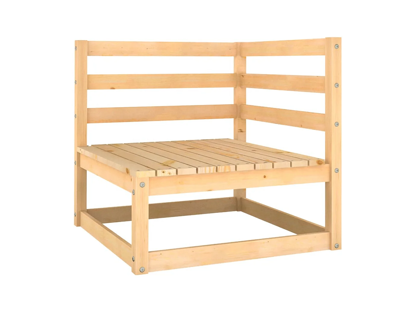 Salon de jardin 2 pcs avec coussins Bois de pin massif FR14816