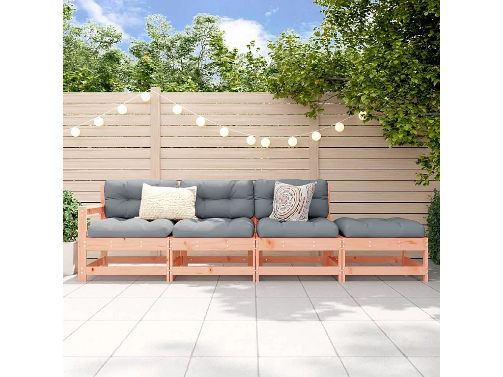 Salon de jardin 4 pcs bois massif douglas FR50918