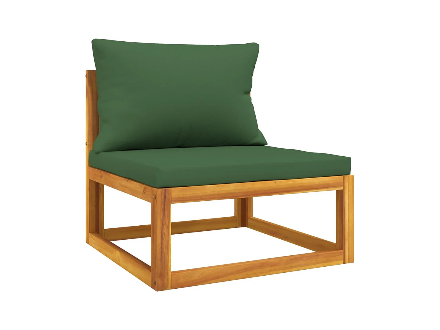 Salon de jardin avec coussins 2 pcs bois massif acacia FR96899
