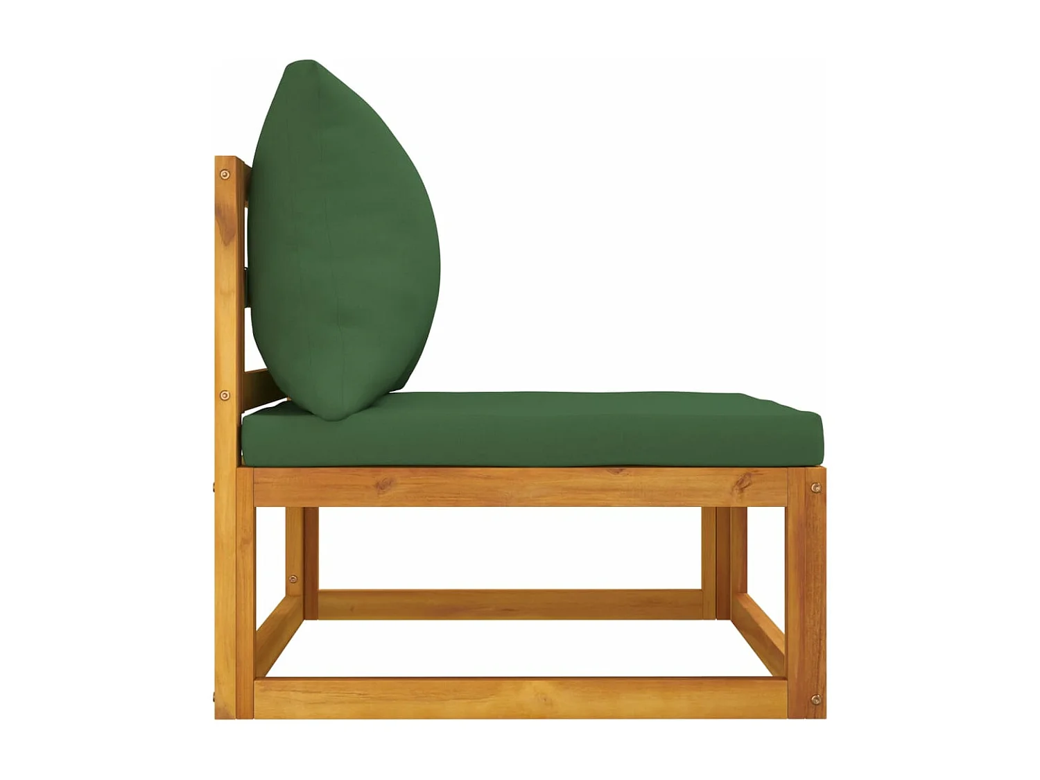 Salon de jardin avec coussins 2 pcs bois massif acacia FR96899