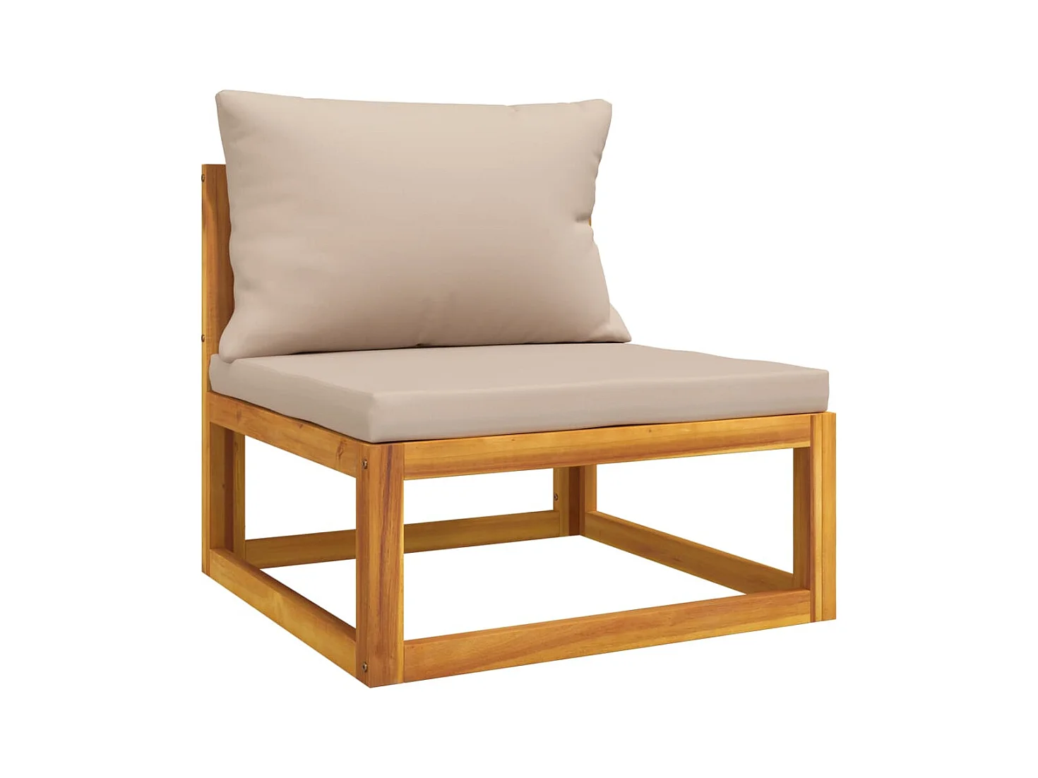 Salon de jardin 3 pcs avec coussins bois massif d'acacia FR92708