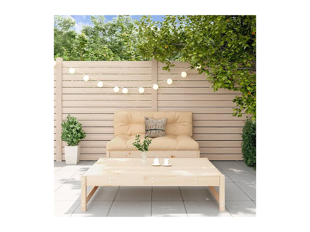 Salon de jardin 2 pcs bois de pin massif FR38273
