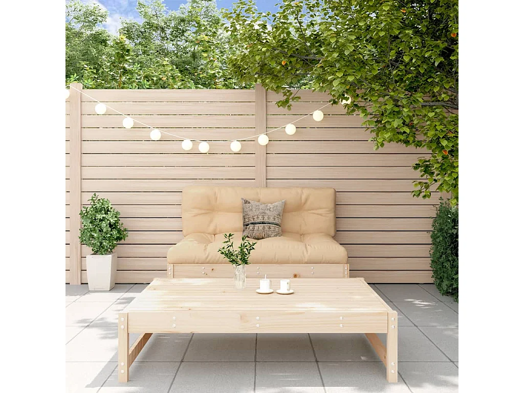 Salon de jardin 2 pcs bois de pin massif FR38273