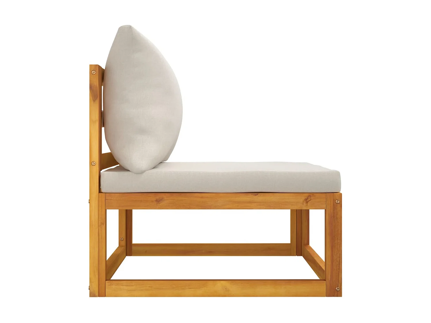 Salon de jardin avec coussins 2 pcs bois massif acacia FR22536