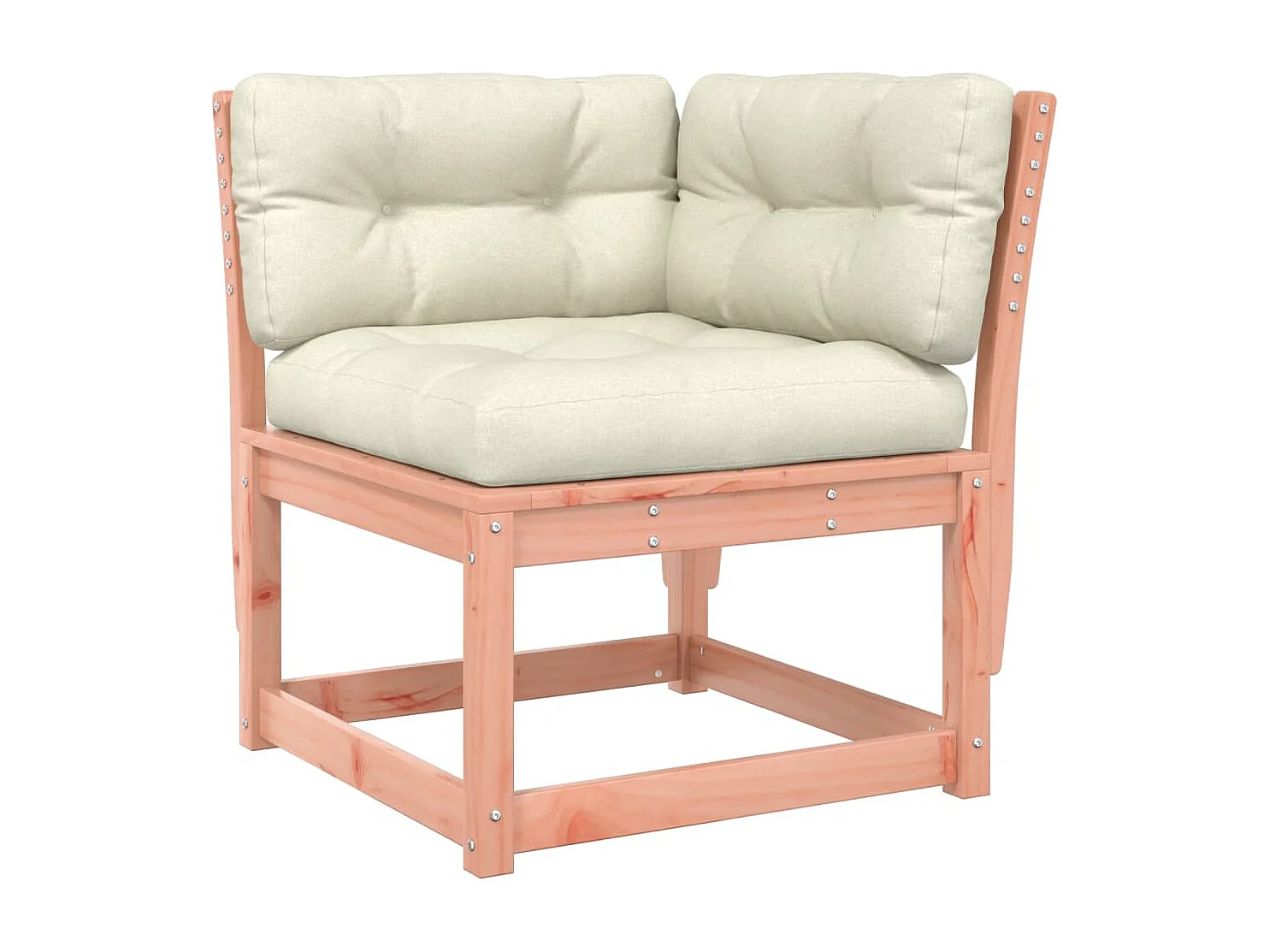 Juego de muebles jardín 4 pzas y cojines madera abeto Douglas ES304278