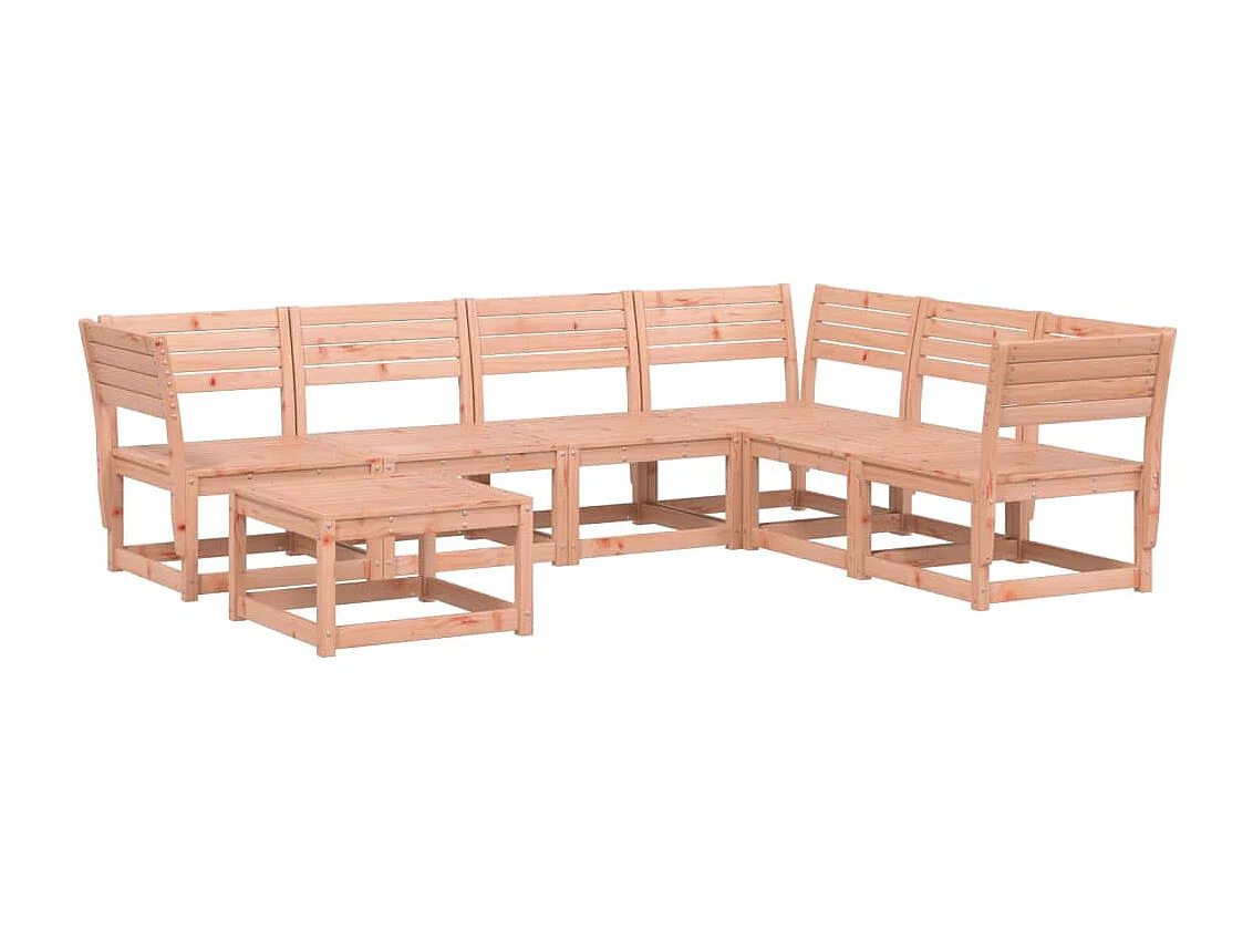 Salon de jardin 7 pcs bois massif douglas FR76593