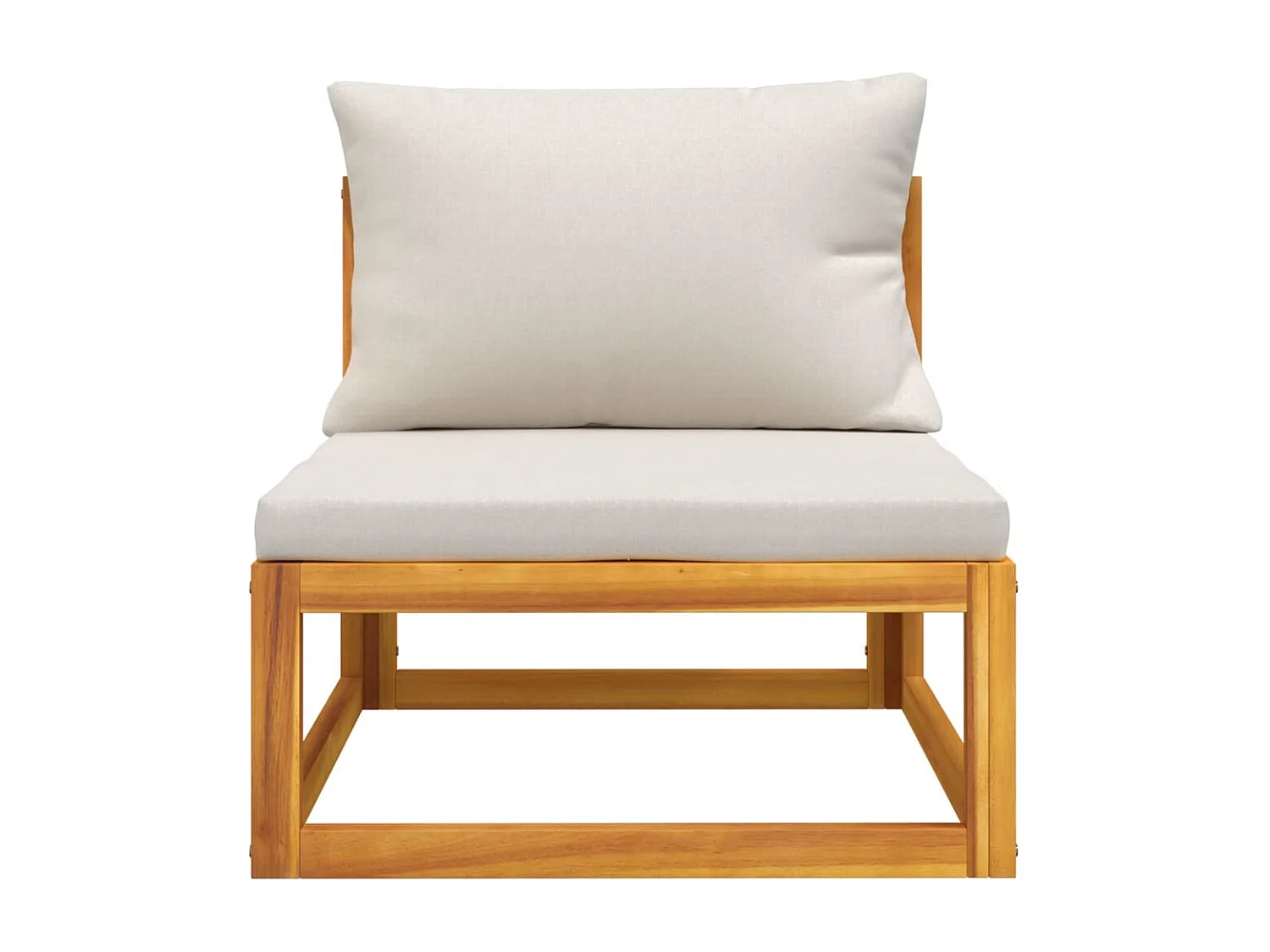 Salon de jardin 3 pcs avec coussins bois massif d'acacia FR55359