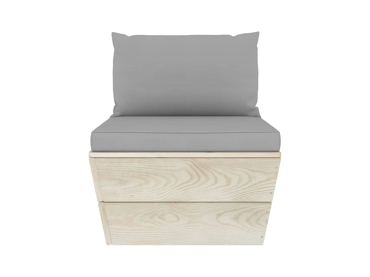 Salon de jardin palette 3 pcs avec coussins Épicéa imprégné FR20669