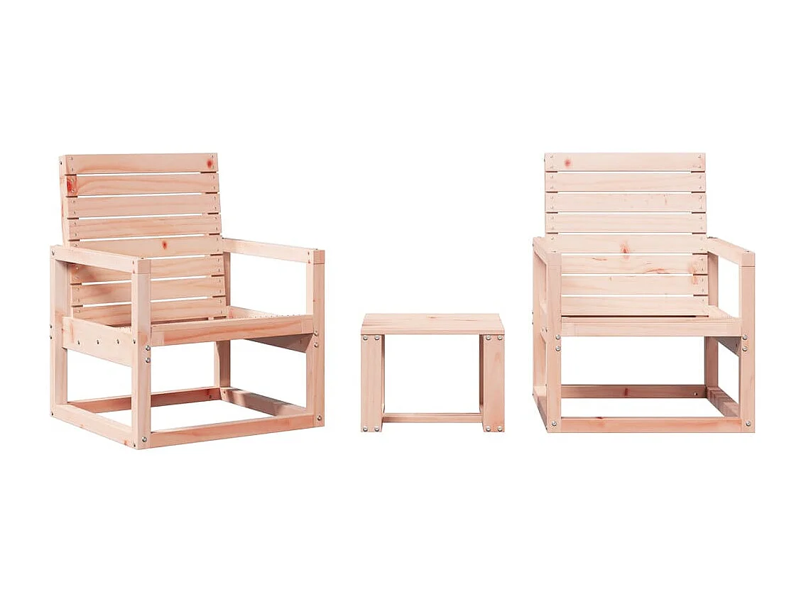 Salon de jardin 3 pcs bois massif douglas FR54790