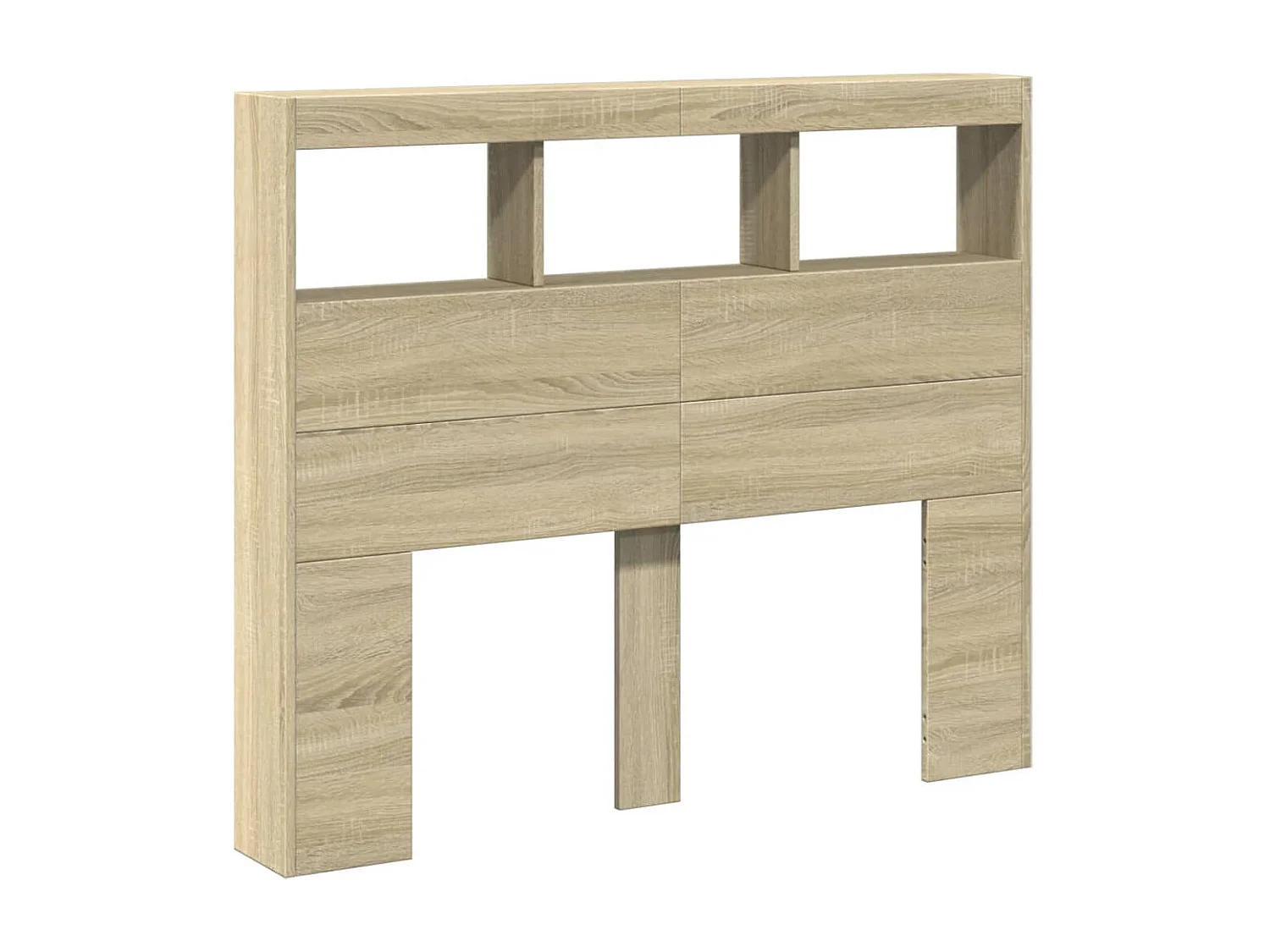 Cabecero de cama con LED roble Sonoma 120x17x102 cm ES541004