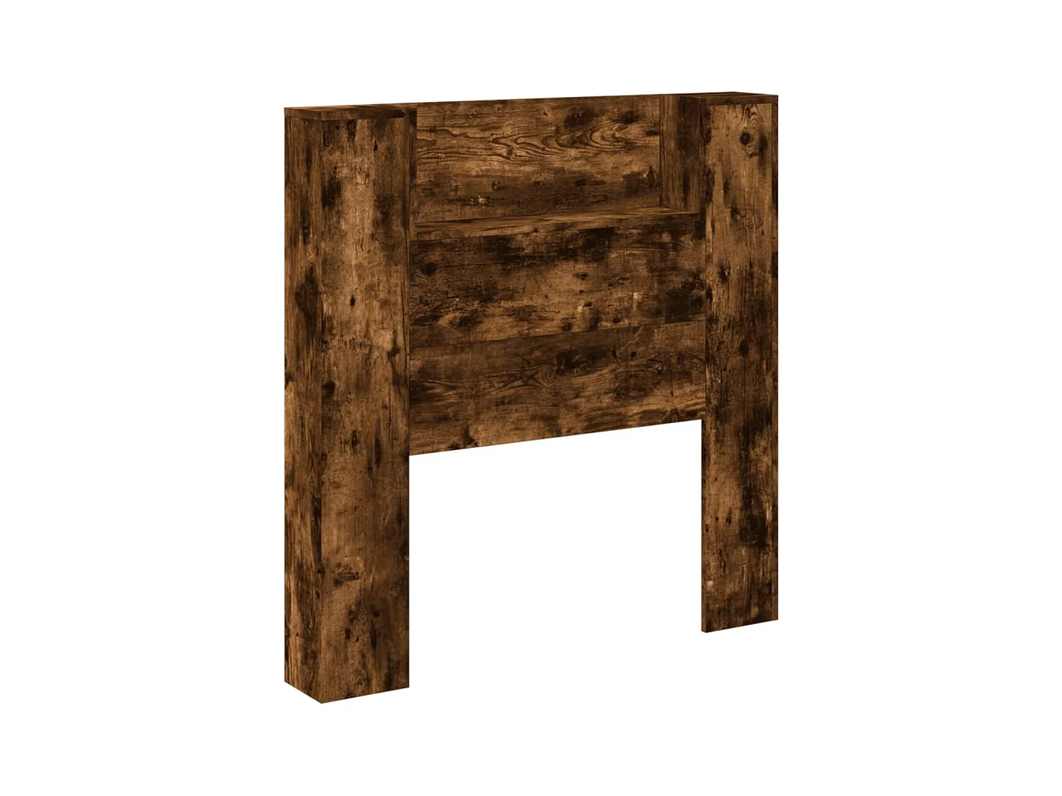 Testiera | Testata del letto con Contenitore a LED Rovere Fumo 100x16,5x103,5 cm