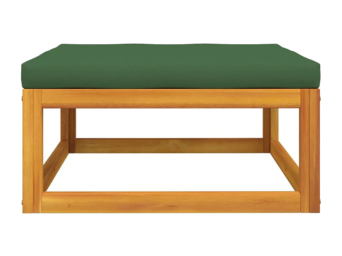 Set de muebles para jardín 3 piezas con cojines madera acacia ES880379