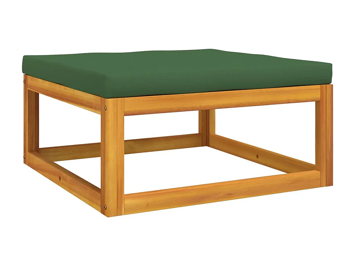 Set de muebles para jardín 3 piezas con cojines madera acacia ES880379