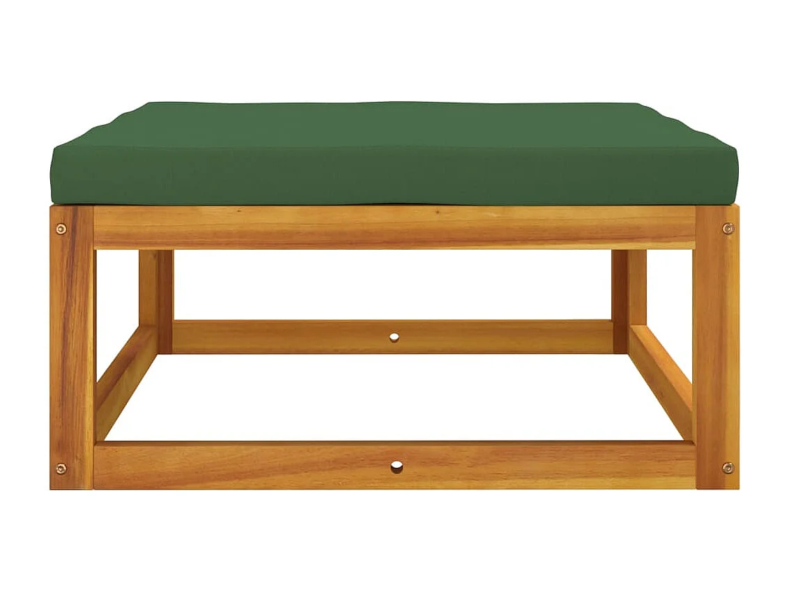 Set de muebles para jardín 3 piezas con cojines madera acacia ES880379