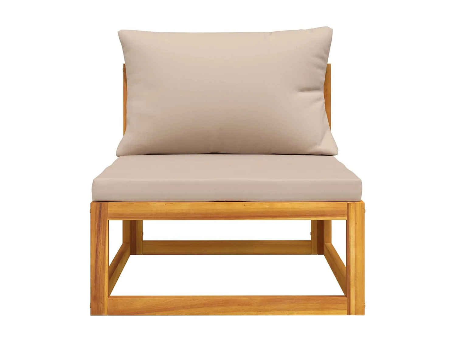 Salon de jardin avec coussins 2 pcs bois massif acacia FR18760