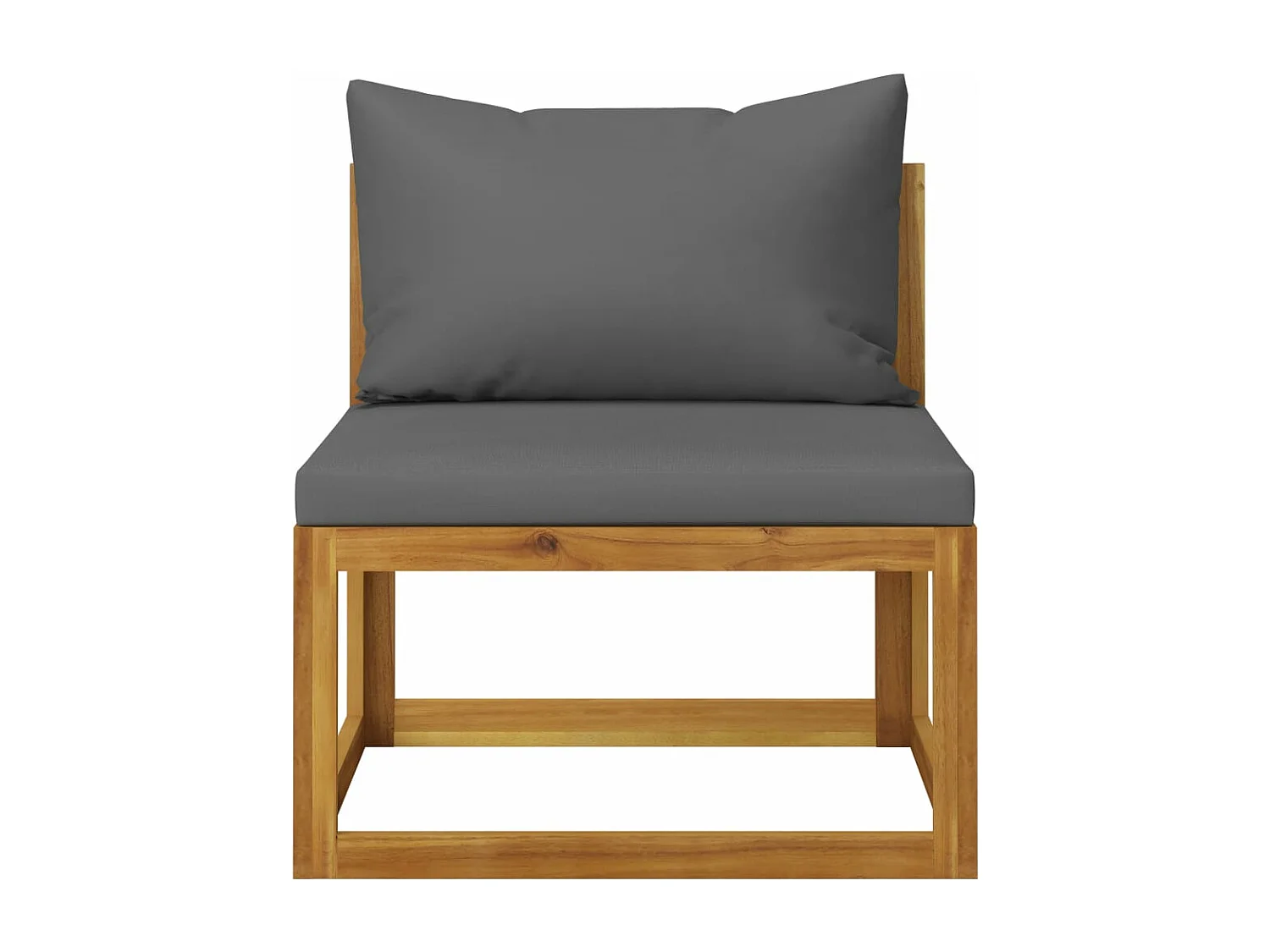 Salon de jardin 3 pcs avec coussins Bois d'acacia solide FR78834