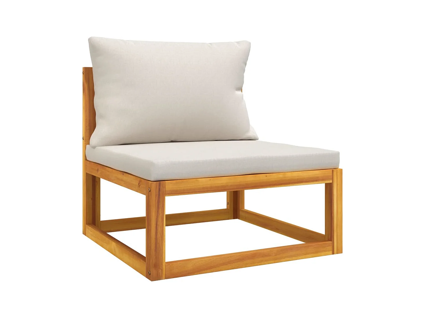 Salon de jardin avec coussins 2 pcs bois massif acacia FR12218