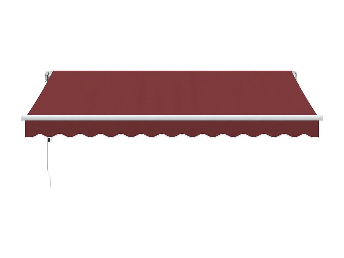 Auvent rétractable automatique bordeaux 350x250 cm FR93498