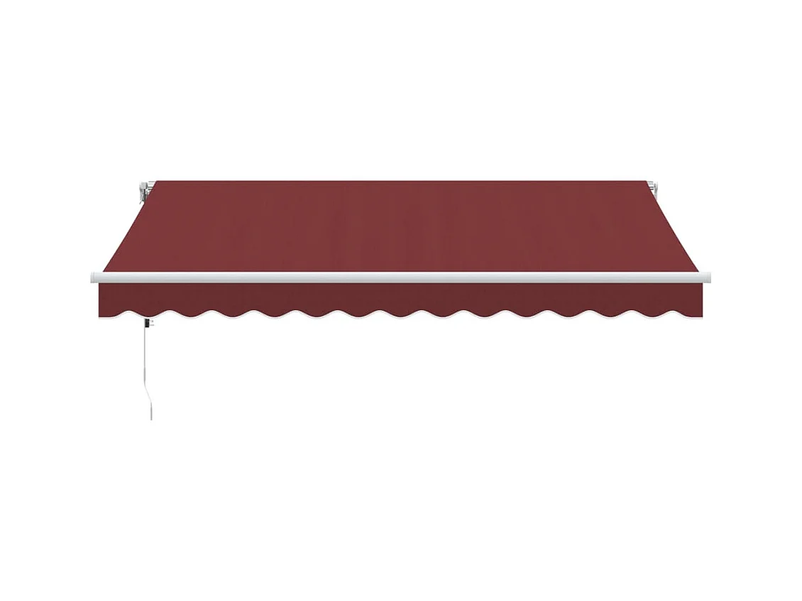 Auvent rétractable automatique bordeaux 350x250 cm FR93498