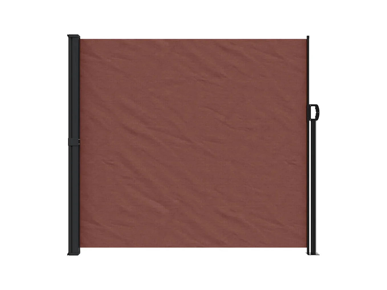 Auvent latéral rétractable marron 180x500 cm FR96508