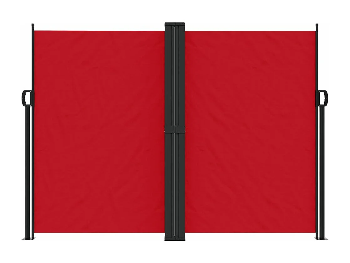 Auvent latéral rétractable rouge 180x1000 cm FR69349