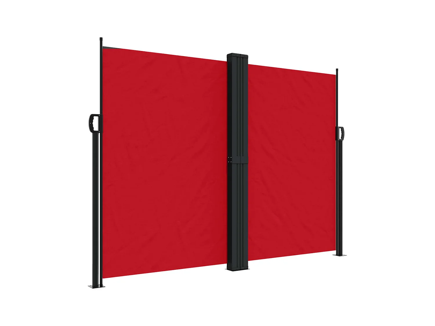 Auvent latéral rétractable rouge 180x1000 cm FR69349