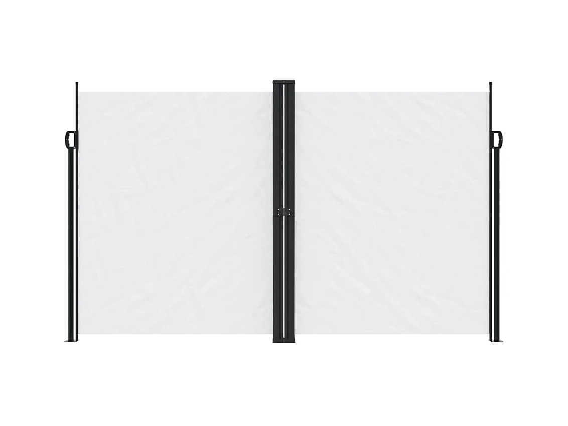 Auvent latéral rétractable blanc 200x1000 cm FR84708