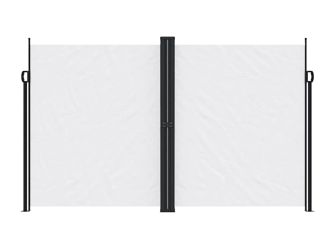 Toldo lateral retráctil blanco 200x1000 cm ES757033