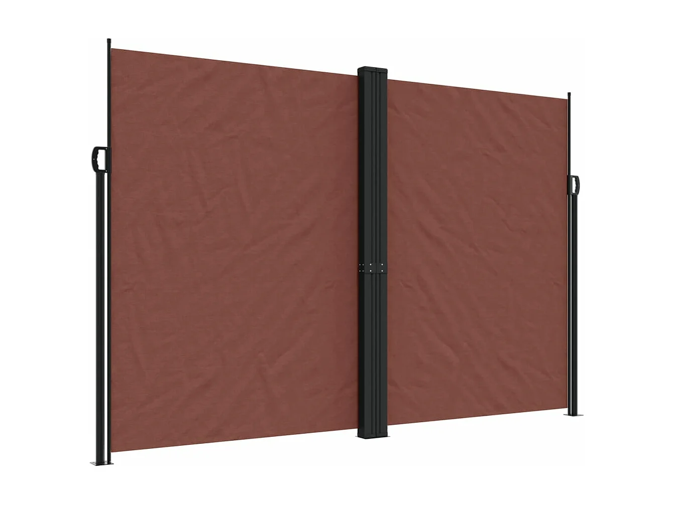 Auvent latéral rétractable Marron 220x1200 cm FR40210