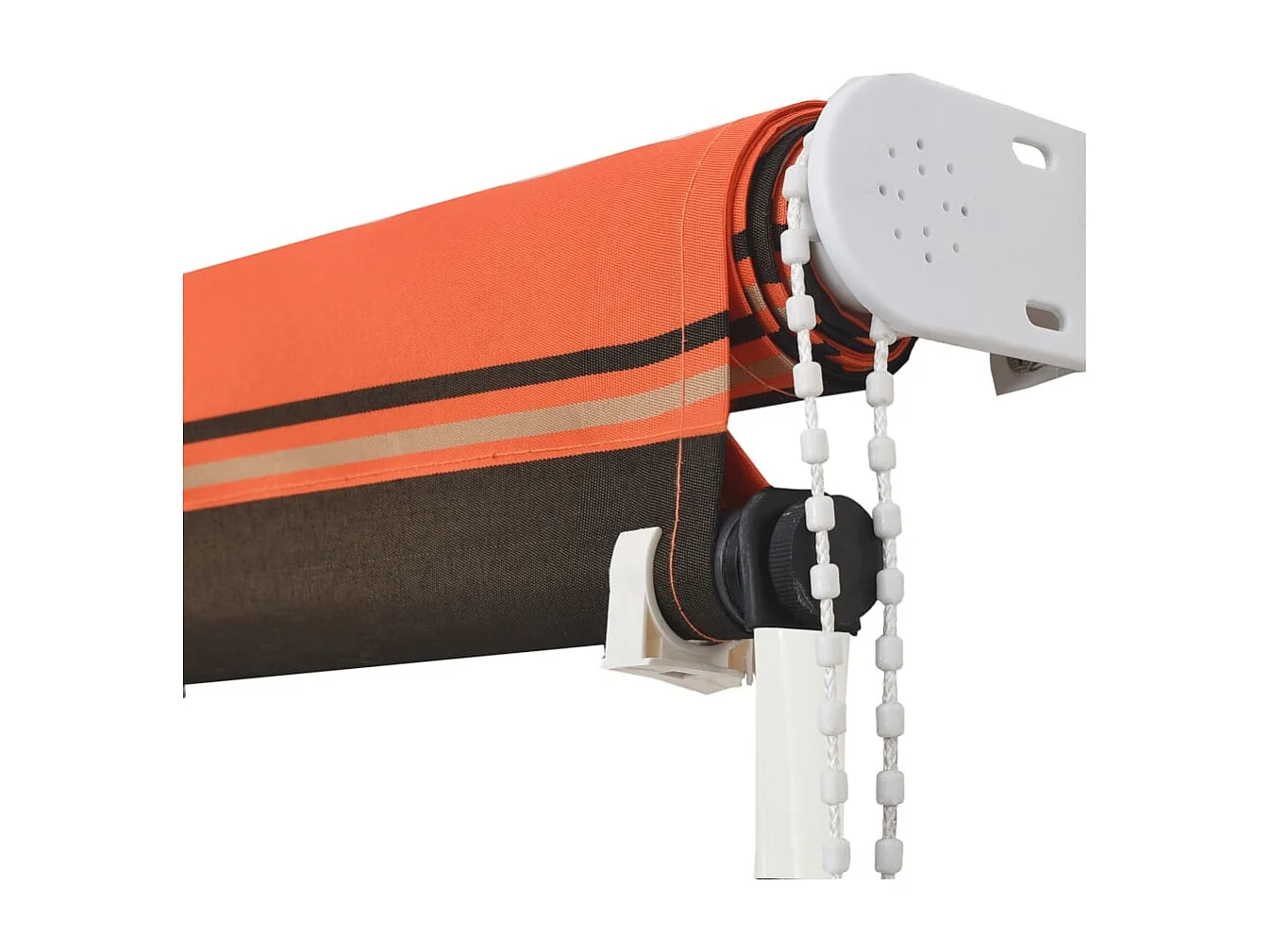 Auvent rétractable 200x150 cm Orange et marron FR92399