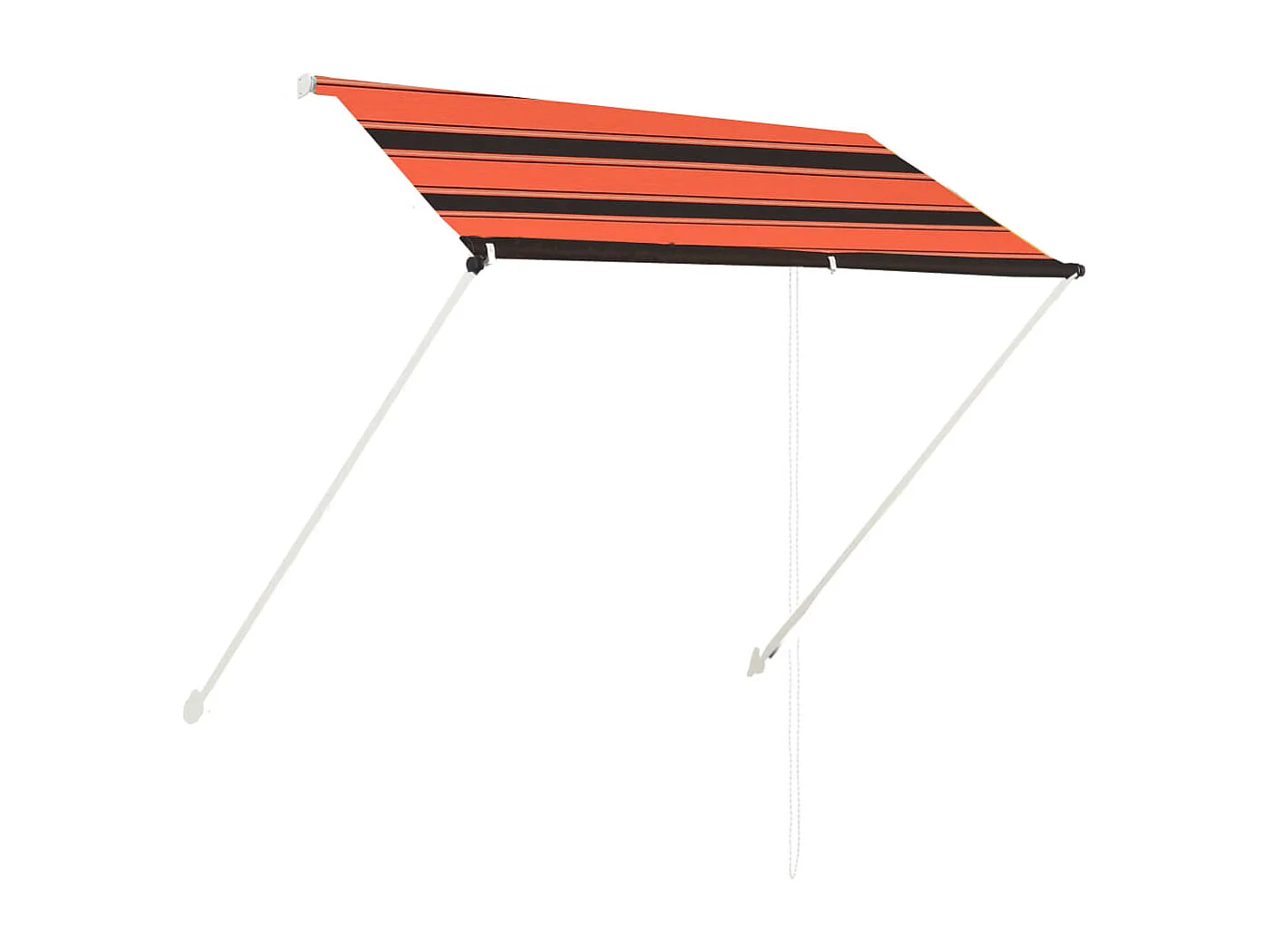Auvent rétractable 200x150 cm Orange et marron FR92399