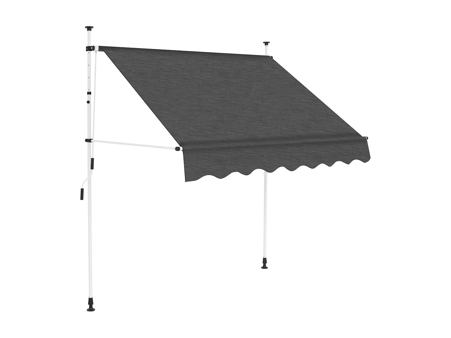 Auvent manuel rétractable 150 cm Anthracite FR20894