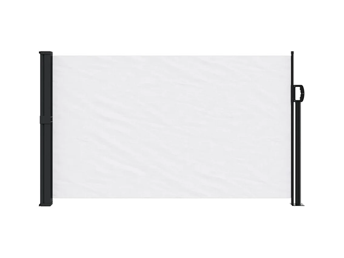 Auvent latéral rétractable blanc 120x300 cm FR47927